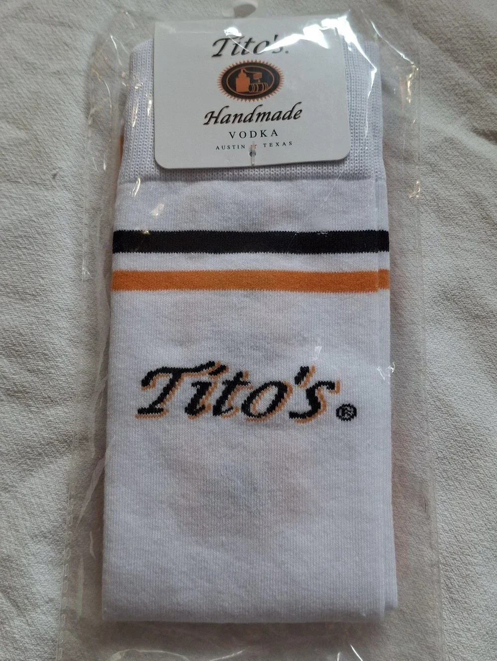NWT Tito's Handmade Vodka Swag Socks- Rare Promotional- OSFM- Unisex